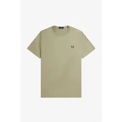 Fred Perry Ringer T-shirt In Grey