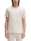Fred Perry "ringer" T-shirt In Beige