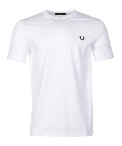 Fred Perry Ringer T Shirt White