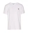 Fred Perry Logo-embroidered T-shirt In White