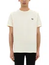 Fred Perry Classic Crew Neck Tee In White