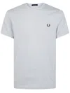 Fred Perry Logo-embroidered T-shirt In Blue