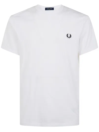Fred Perry "" Ringer T-shirt In White