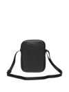 Fred Perry Scotchgrain Leather Side Bag In Black