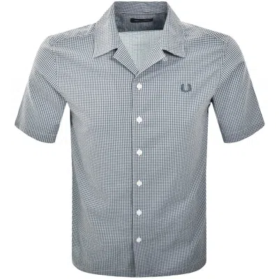Fred Perry Seersucker Shirt Blue