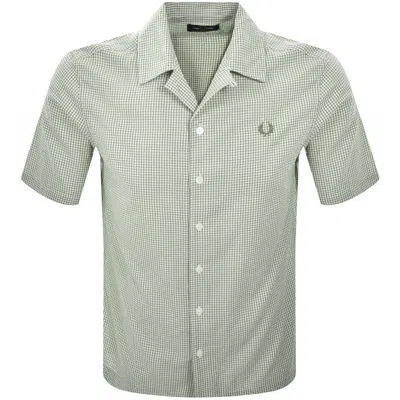 Fred Perry Seersucker Shirt Green
