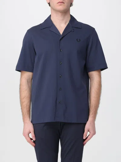 Fred Perry Shirt Men  In Blue