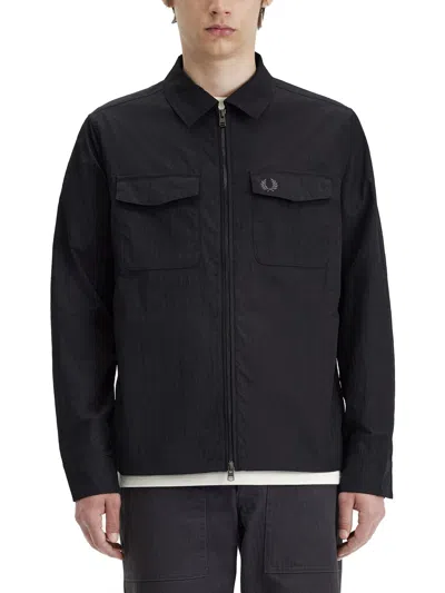 Fred Perry Shirt With Logo In Black