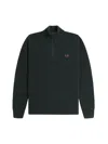 Fred Perry Shirt With Zip. In Green