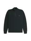 Fred Perry Shirt With Zip. In Green