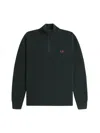 Fred Perry Shirt With Zip. In Green