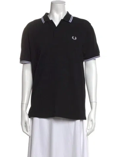 Pre-owned Fred Perry Short Sleeve Polo In Black