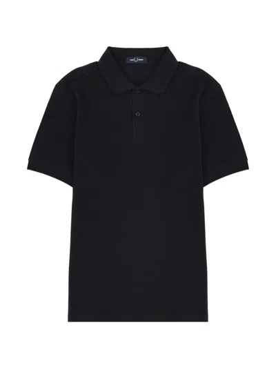 Fred Perry Short-sleeved Polo Shirt In Black