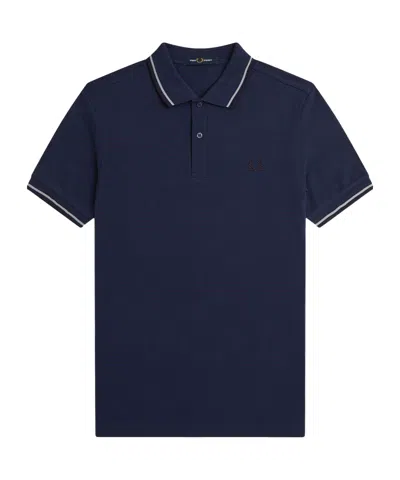 Fred Perry Short Sleeve Polo Shirt In Blue