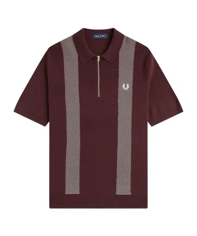 Fred Perry Short Sleeve Polo Shirt In Red