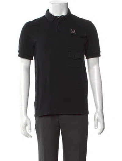 Pre-owned Fred Perry Short Sleeve Shirt In Black