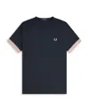 Fred Perry Short Sleeve Striped-cuff Tee