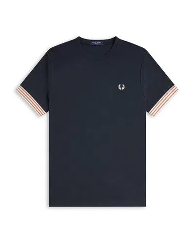 Fred Perry Short Sleeve Striped-cuff Tee