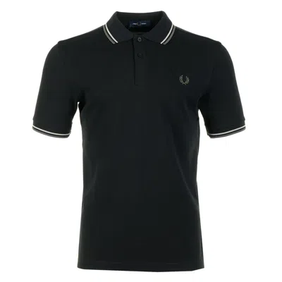Fred Perry Short Sleeve Twin Tipped Polo Black