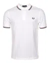 Fred Perry Polo With Logo In White