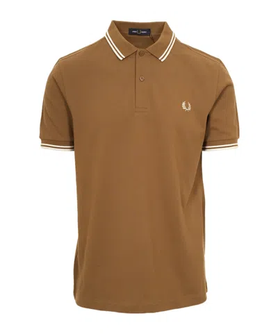 Fred Perry Short-sleeved Polo Shirt In Brown