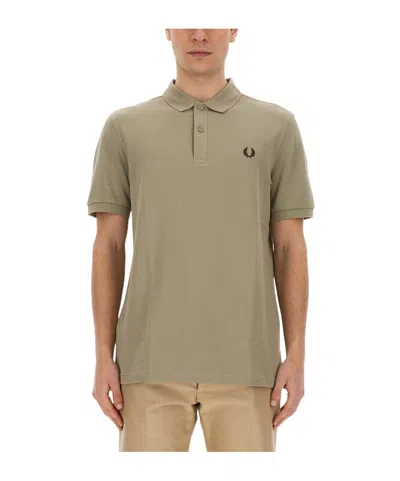Fred Perry Short-sleeved Polo Shirt In Gray
