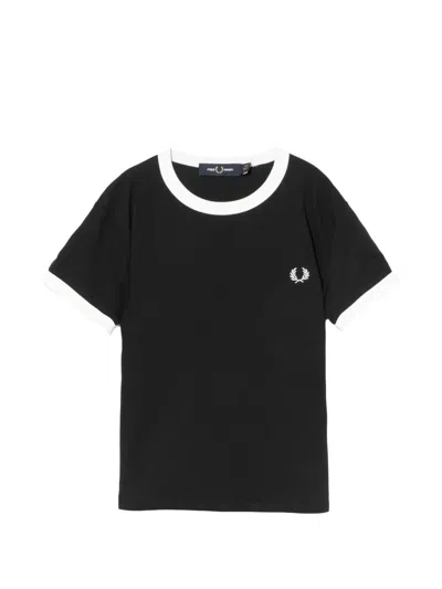 Fred Perry Short-sleeve T-shirt In Black
