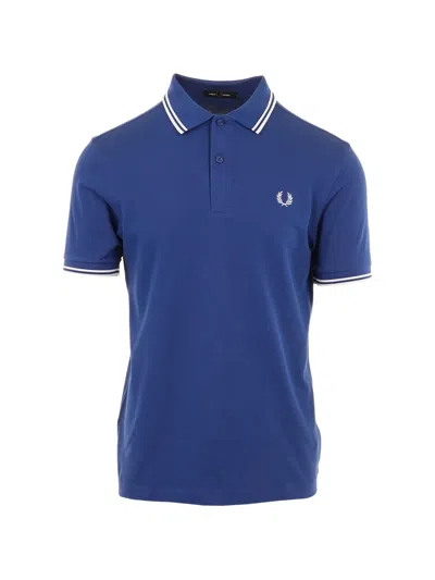 Fred Perry Shortsleeved Polo In Blue