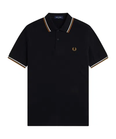 Fred Perry Short-sleeved Polo Shirt In Black