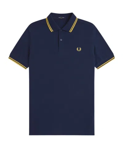 Fred Perry Short-sleeved Polo Shirt In Blue