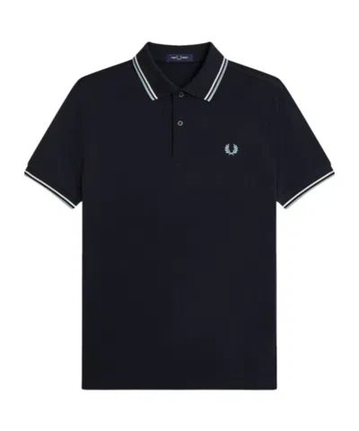 Fred Perry Short-sleeved Polo Shirt In Blue