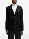 Fred Perry Single-breasted Blazer In Black