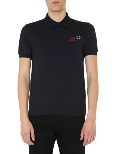 Fred Perry Slim Fit Polo In Blue