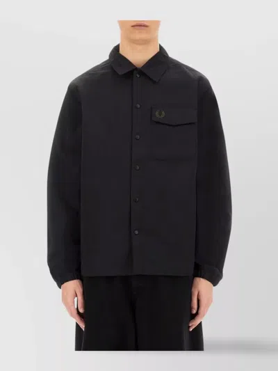 FRED PERRY SNAP BUTTONS JACKET FEATURING POCKET