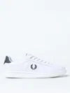 Fred Perry B721 Logo-embroidered Sneakers In White