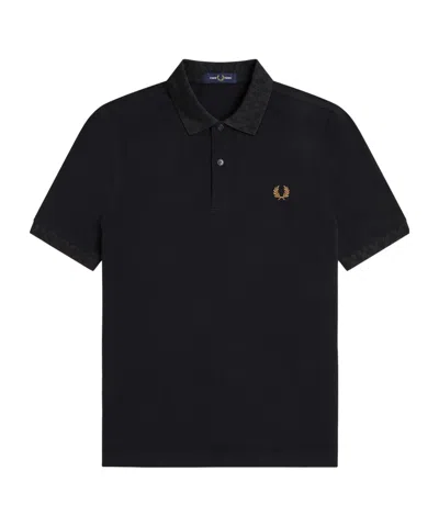 Fred Perry Solid Color Polo Shirt In Black