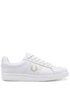 Fred Perry B721 Mens Leather Trainers In 白色