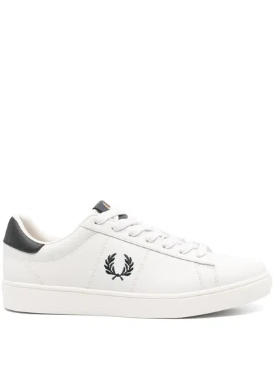 Fred Perry B721 Leather Sneakers In White