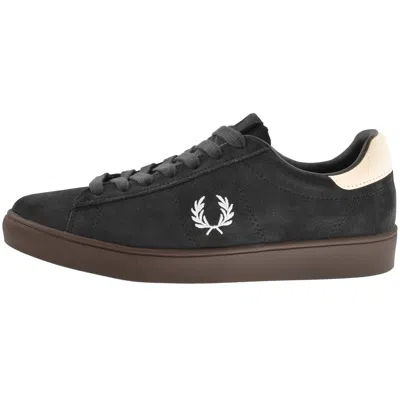 Fred Perry Spencer Suede Trainers Grey In Gray