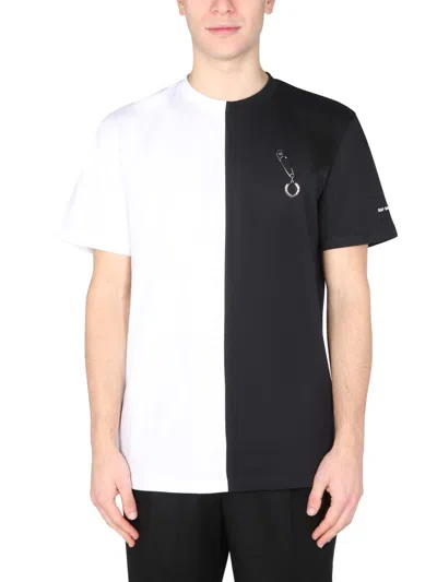 Fred Perry Split T-shirt In Black
