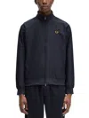 Fred Perry Right-collar Casual Jacket In Blue