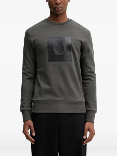 Fred Perry Square-appliqué Sweatshirt In Multi