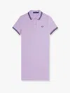 Fred Perry Stretch Cotton Polo Dress With Contrasting Profiles