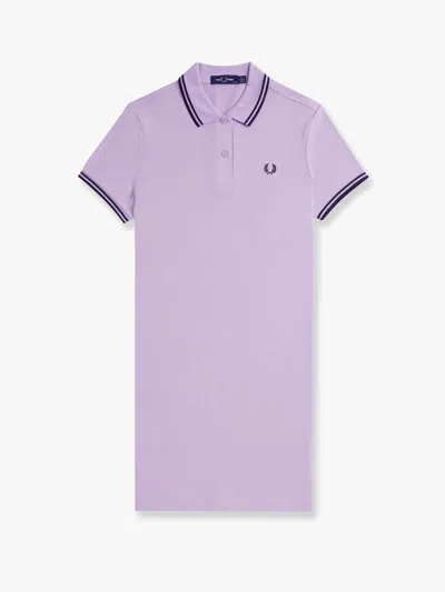 Fred Perry Stretch Cotton Polo Dress With Contrasting Profiles