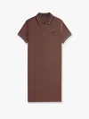 Fred Perry Stretch Cotton Polo Dress With Contrasting Profiles