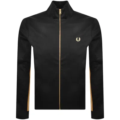 Fred Perry Stripe Tape Track Jacket Black