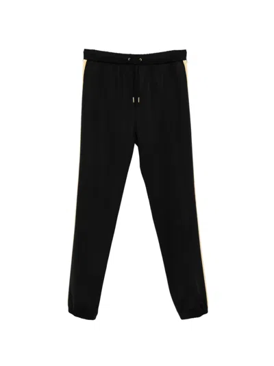 Fred Perry Stripe Tape Track Trousers In Black