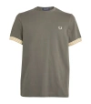 FRED PERRY STRIPED CUFF T-SHIRT