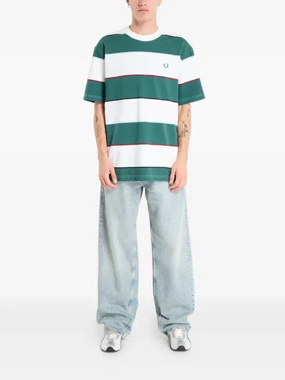 Fred Perry Striped T-shirt In Multi