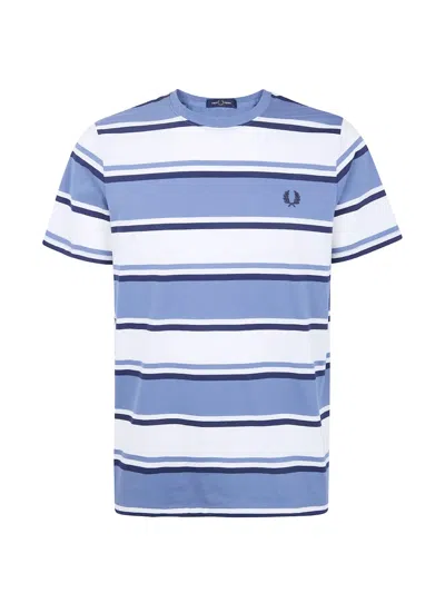 Fred Perry Striped-pattern T-shirt In Multi